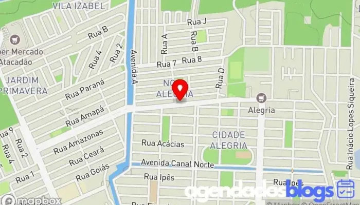 mapa de G L F Drogaria Drogaria, Farmácia em Resende