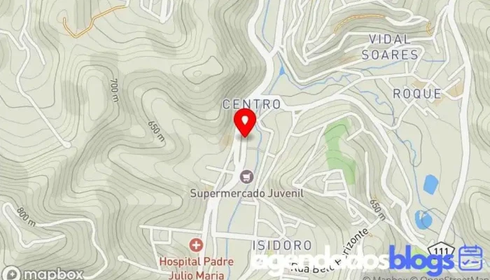 mapa de Horácio Olímpio de Medeiros & Cia. Ltda. - Drogaria em Manhumirim