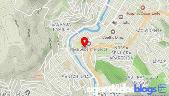 mapa de K P Dutra Drogaria em Manhuaçu