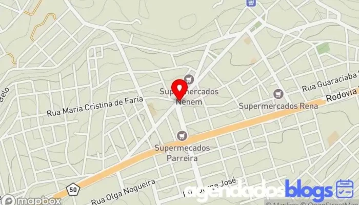 mapa de Kátia Vanessa Moreira Mendes-Epp Drogaria em Mateus Leme