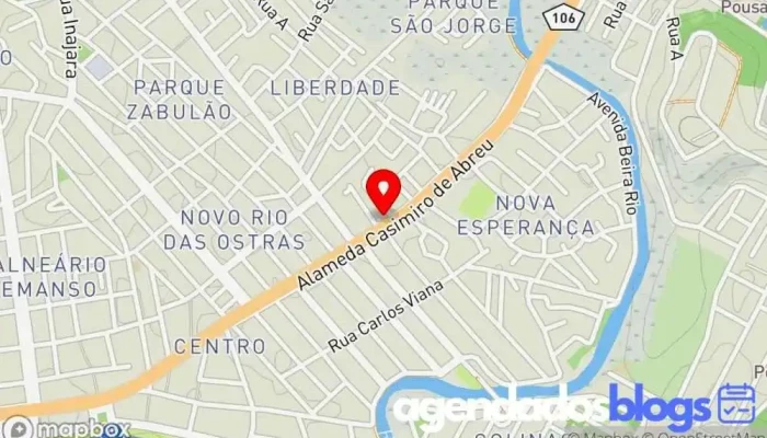 mapa de Max Drogarias Drogaria, Farmácia em Rio das Ostras
