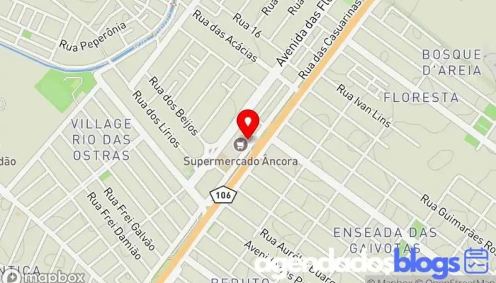 mapa de Max Drogaria em Rio das Ostras
