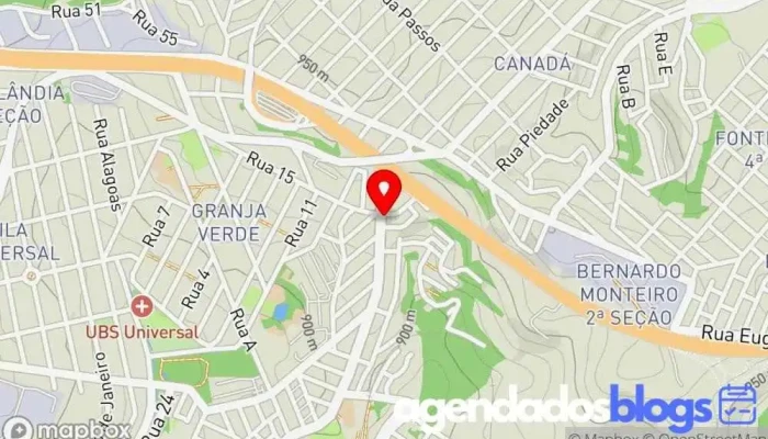 mapa de MG Farma Drogaria, Farmácia em Betim