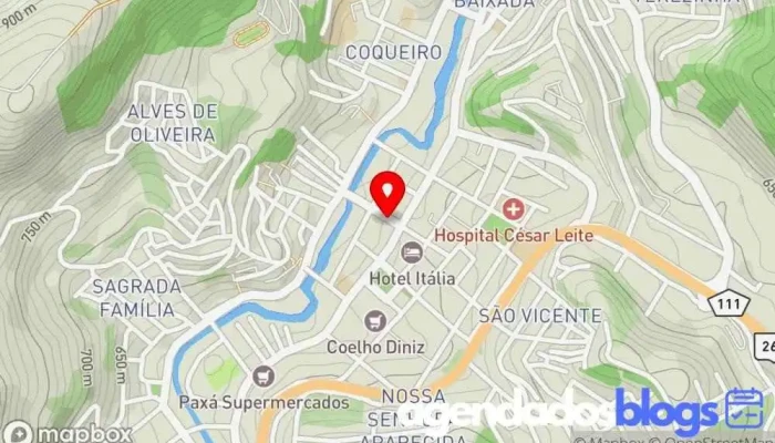 mapa de Minas Farma Drogaria, Farmácia em Manhuaçu