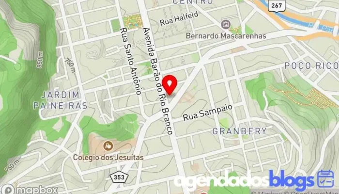 mapa de M&M Farma Drogarias Drogaria em Juiz de Fora