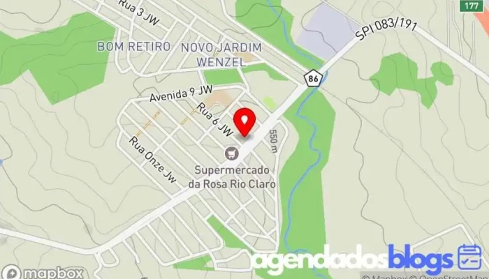 mapa de Multidrogas Drogaria, Farmácia em Rio Claro