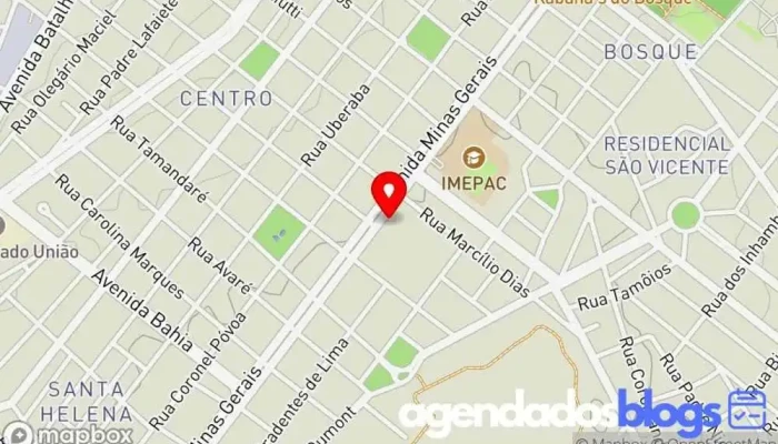 mapa de Multifarma Araguari - Grupo Multifarma Drogaria em Araguari