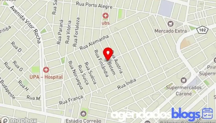 mapa de Nova Drogaria Rafah Farmácia em Cabo Frio