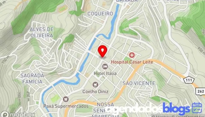 mapa de Permebem Drogarias Drogaria em Manhuaçu