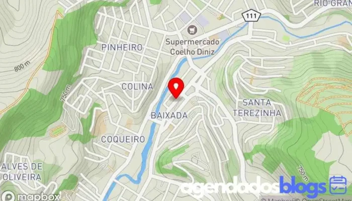 mapa de Permebem Drogarias Drogaria, Farmácia em Manhuaçu