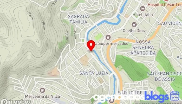 mapa de Permebem Júlio Bueno Drogaria em Manhuaçu