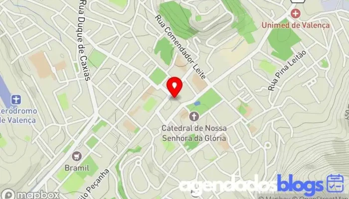 mapa de Pizerchio odontologia Cirurgião dentista em Valença