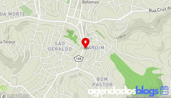 mapa de Rede Minas Farma Drogaria em Barbacena