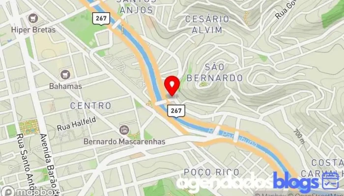 mapa de Rede Soma Drogarias - Av. Sete Farmácia em Juiz de Fora