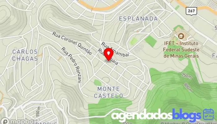 mapa de Rede Soma Drogarias Monte Castelo Farmácia, Drogaria em Juiz de Fora