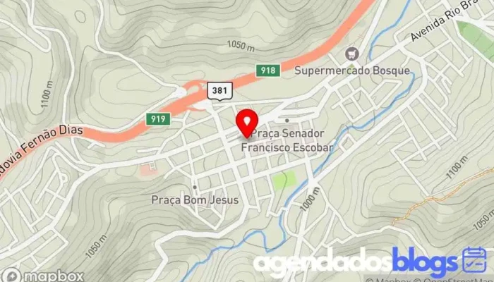 mapa de Rosângela de Fátima Tenório - Drogaria em Camanducaia