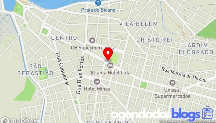 mapa de São Geraldo Loja em Boa Esperança